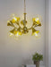 Buy Chandelier - Matt Brass Golden Trumpet 10 Light Chandelier | Hanging Light For living Room & Hallway by Fos Lighting on IKIRU online store
