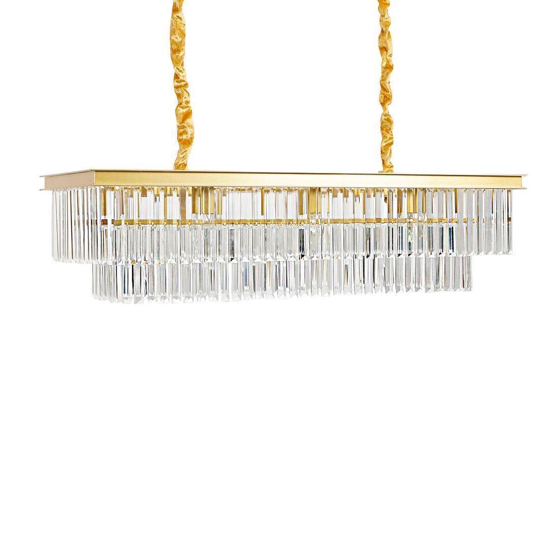 Buy Chandelier - Nielle Luxury Rectangular Chandelier | Decorative Hanging Light For Home & Party Decor by Home4U on IKIRU online store