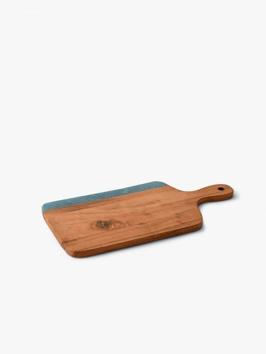 Buy Chopping Board - Wooden Vegetable Cutting Board | Brown & Blue Chopping Board For Kitchen by Casa decor on IKIRU online store