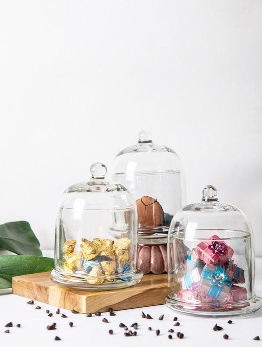 Buy Cloche - Glass Bell Jar for Kitchen | Transparent Food Container Jar by The Table Fable on IKIRU online store