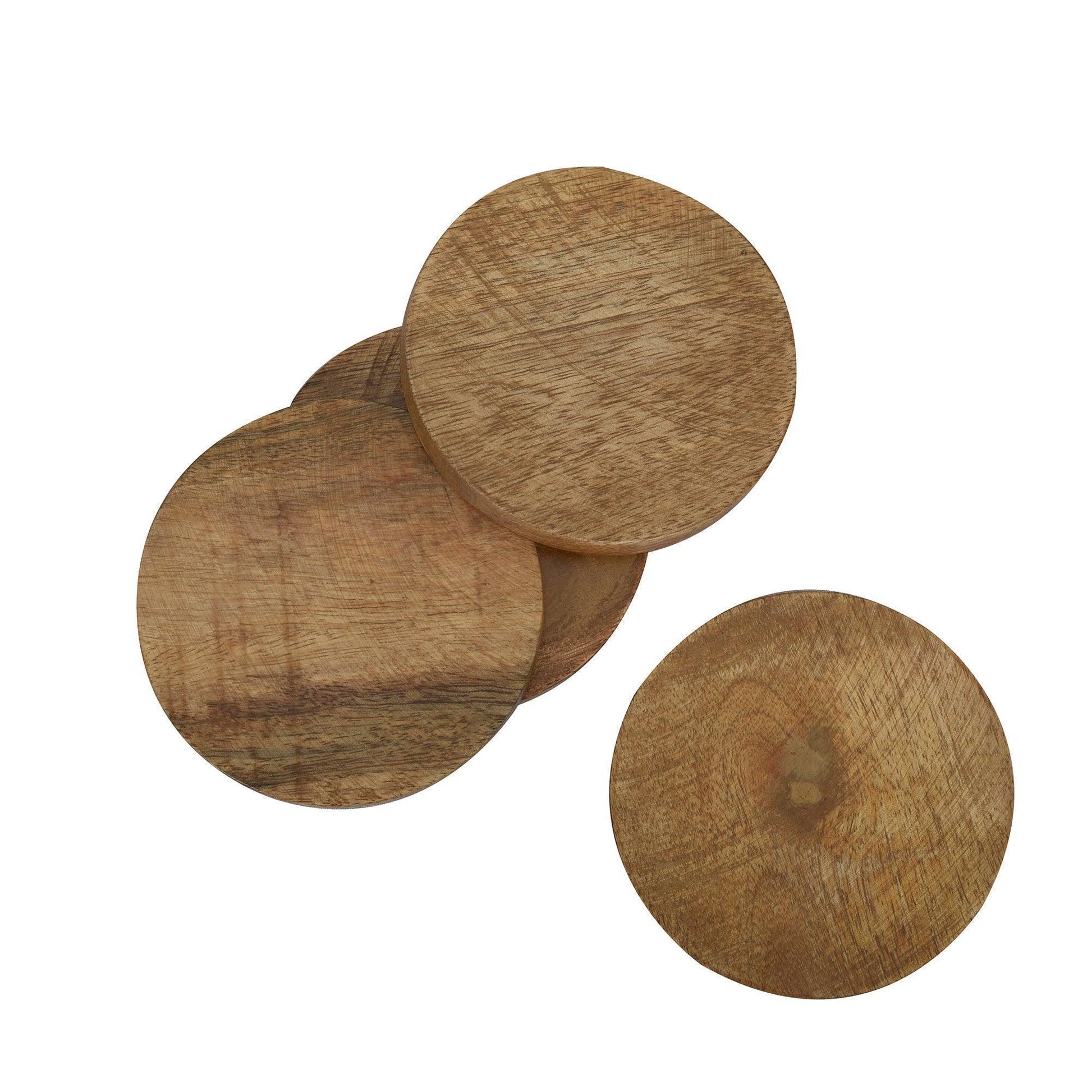 Buy Coaster - Aachman Wooden Round Table Coaster For Tea Cups & Mugs Set of 2 Coasters by Manor House on IKIRU online store