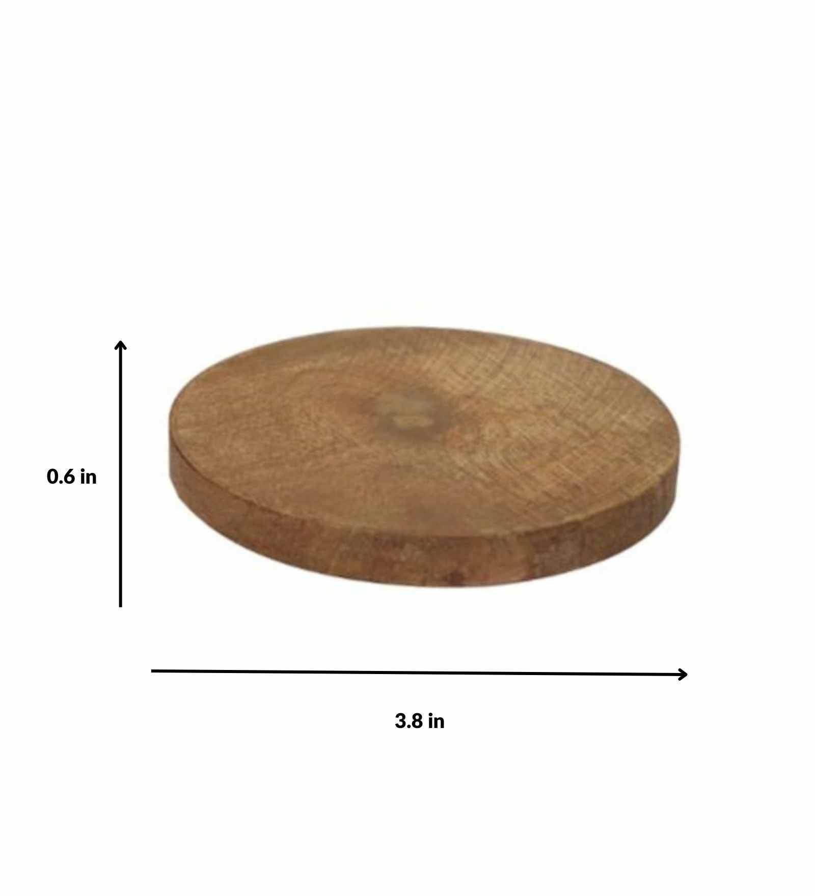 Buy Coaster - Aachman Wooden Round Table Coaster For Tea Cups & Mugs Set of 2 Coasters by Manor House on IKIRU online store