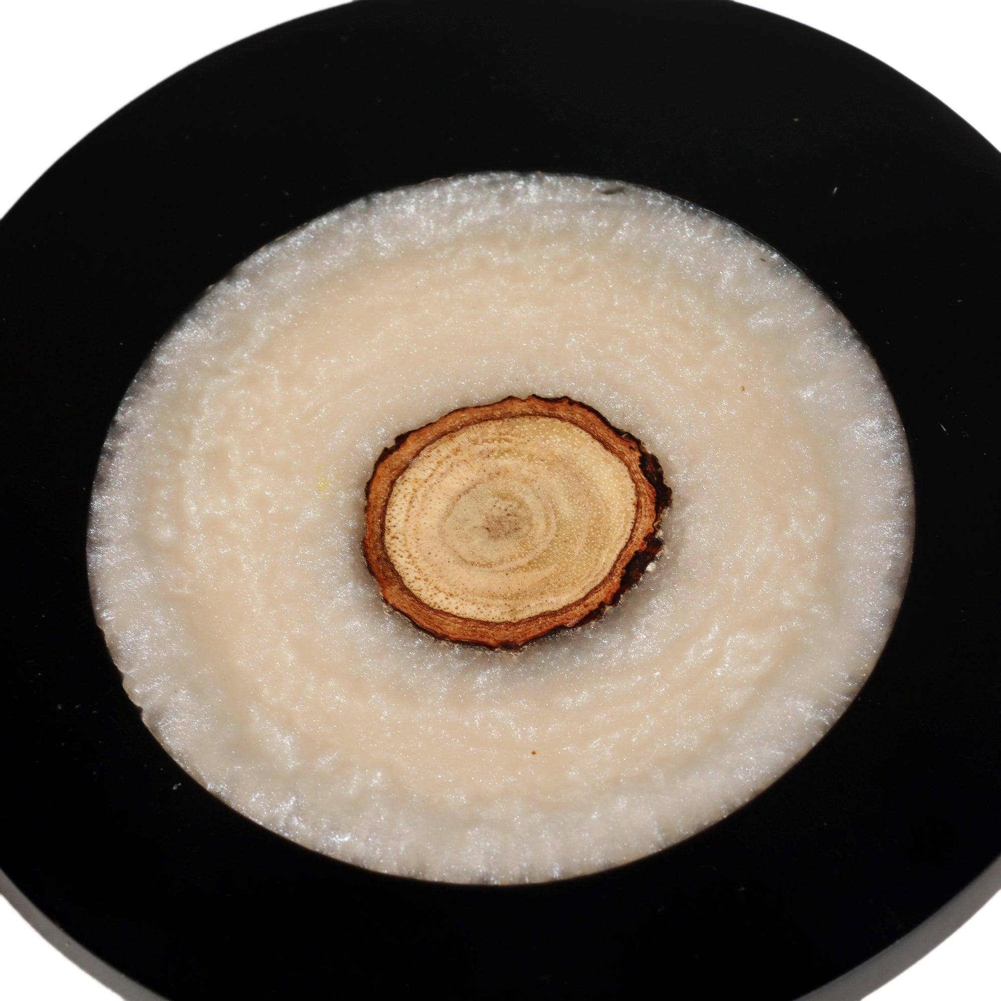 Buy Coaster - Black & White Round Resin Coaster For Home & Office - Set Of 4 by Amaya Decors on IKIRU online store