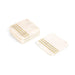 Buy Coaster - Decorative White Marble Square Coasters With Golden Brass Stripes Set Of 4 by Home4U on IKIRU online store