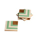 Buy Coaster - Green & White Resin Coaster - Set of 4 by Amaya Decors on IKIRU online store