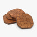 Buy Coaster - Hexagon Honeycomb Wooden Tea Coasters For Tableware And Home Set Of 4 by Casa decor on IKIRU online store