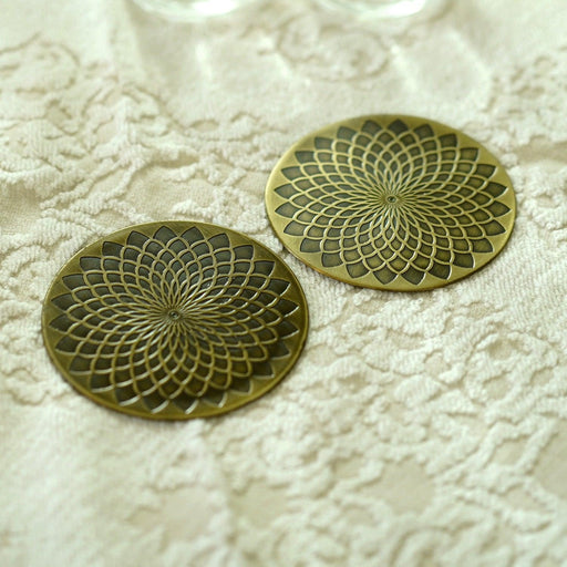 Buy Coaster - Irani Golden Brass Coaster For Serving & Home Dining Table Decor - Set Of 2 by Courtyard on IKIRU online store