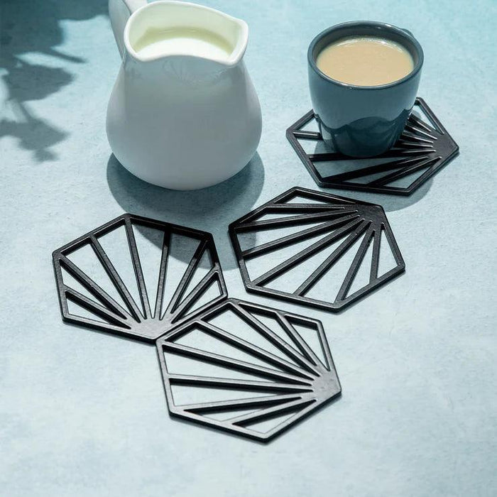 Buy Coaster - Kado Hexagonal Coaster set of 4 by Restory on IKIRU online store