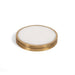 Buy Coaster - Round Coasters For Table Stone & Brass Ring Set of 4 by Home4U on IKIRU online store