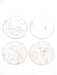 Buy Coaster - White Round Marble Table Coasters For Cups and Glasses Set of 4 For Kitchen Utilities by House this on IKIRU online store