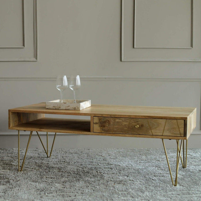 Buy Coffee Table - Art Deco Coffee Table Rectangle by Orange Tree on IKIRU online store