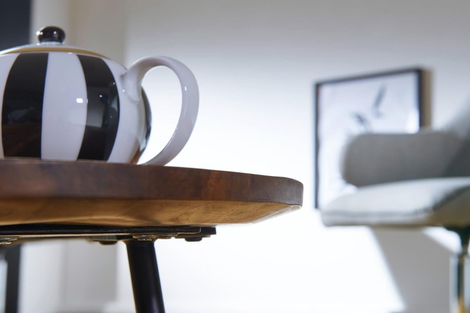 Buy Coffee Table - Wood & Metal Bean Coffee Table | Center Table For Living Room by The home dekor on IKIRU online store