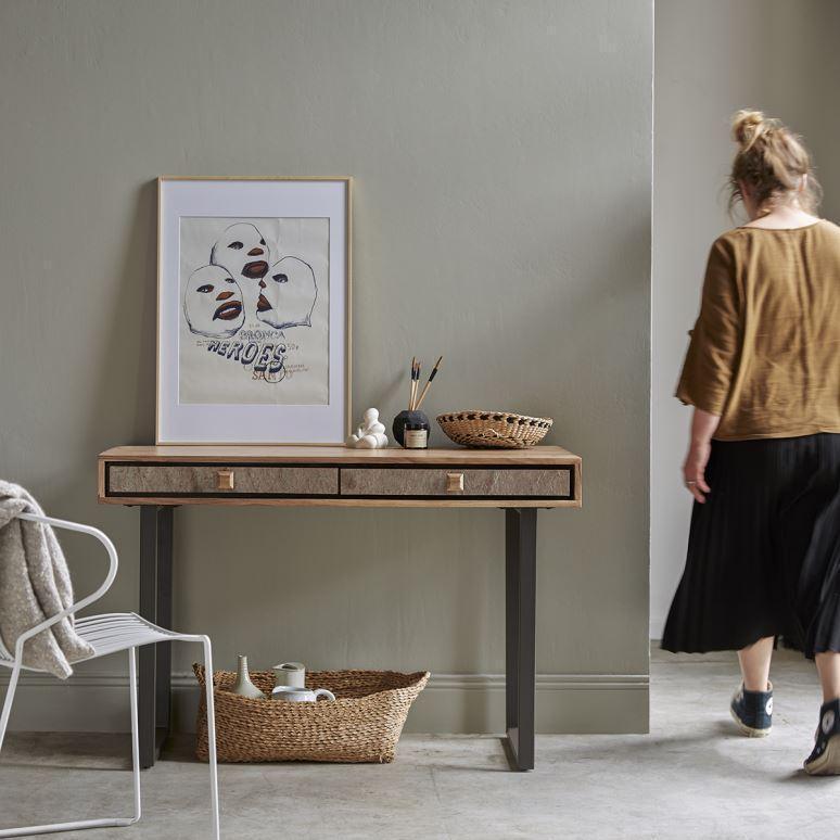 Buy Console Table - Jarrah Wooden Side Table | Wooden Study Table For Home And Office by The home dekor on IKIRU online store