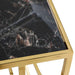 Buy Console Table - Unique Console Table Black Marble and Gold Finish | Side Table For Decor by Home4U on IKIRU online store
