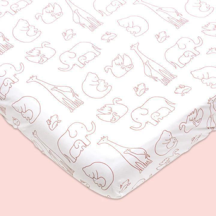 Shop Organic Cotton Fitted Cot Sheet Always Be My Baby Cot Sheets