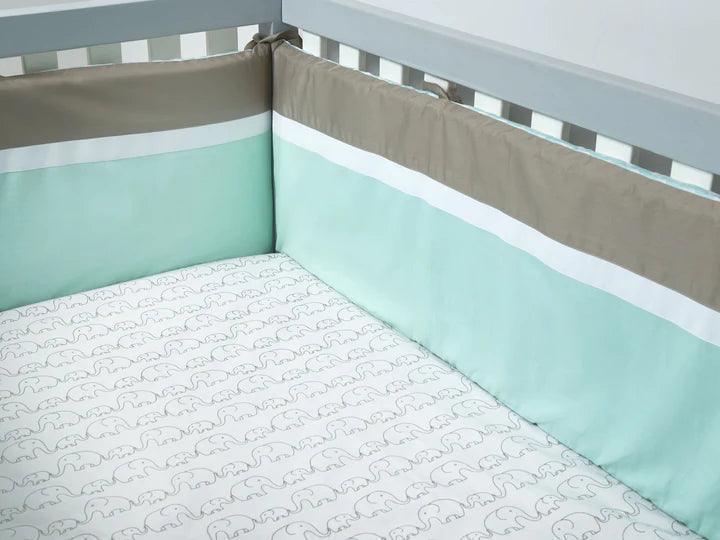 Buy Cot Sheets/ Baby Nests - Organic Cotton Fitted Cot Sheet – Elephant Parade by Masilo on IKIRU online store