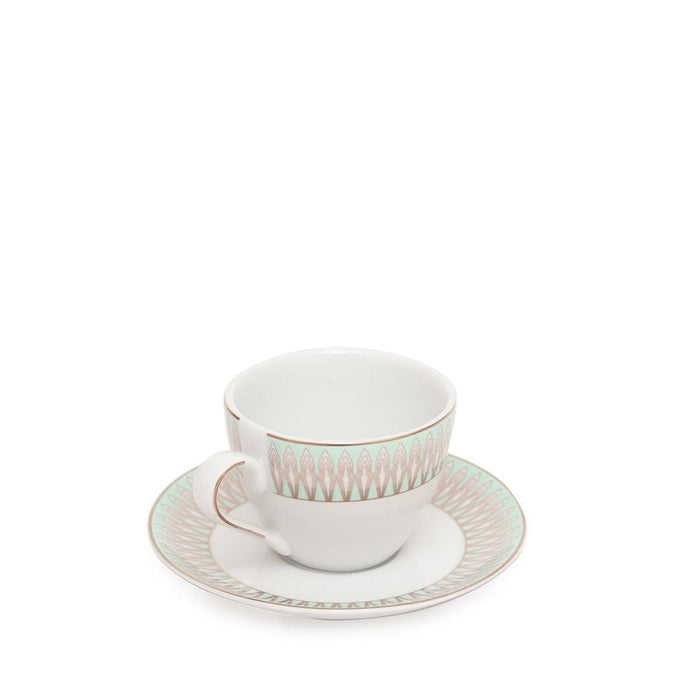 Buy Cups & Mugs - Amber Cup and Saucer Set - Multicolor Serveware by Home4U on IKIRU online store