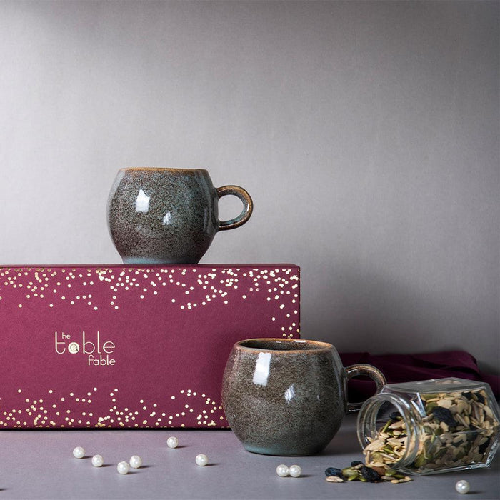 Buy Cups & Mugs - Barrel Blue Coffee Mugs & Trail Mix Gift Box For Kitchenware And Gifting by The Table Fable on IKIRU online store