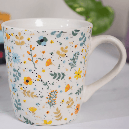Buy Cups & Mugs - Beautiful Printed Spring Coffee Mug Set Of 2 | Gifting Stoneware Mugs by The Table Fable on IKIRU online store
