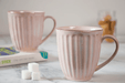 Buy Cups & Mugs - Blush Pink Stoneware Coffee & Tea Mug Set of 2 For Kitchen & Dining by The Table Fable on IKIRU online store