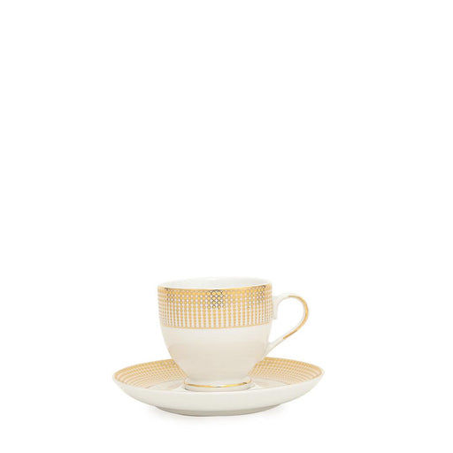 Buy Cups & Mugs - Luxurious Cup and Saucer Set- White and Gold Finish by Home4U on IKIRU online store