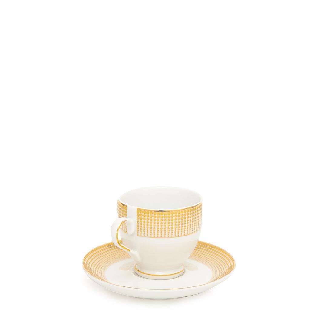 Buy Cups & Mugs - Luxurious Cup and Saucer Set- White and Gold Finish by Home4U on IKIRU online store
