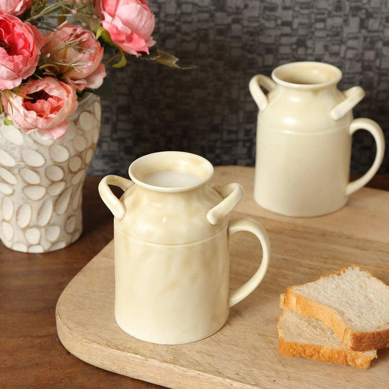 Modern Bone China Milk & Coffee Mug | Minimalist Tea Cup for Hot & Cold Beverages