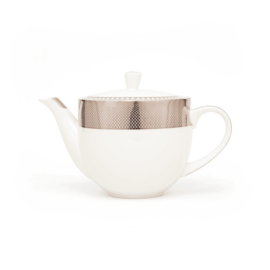 Buy Cups & Mugs - Platina Gold & White Tea Pot | Stylish Kettle For Serving by Home4U on IKIRU online store