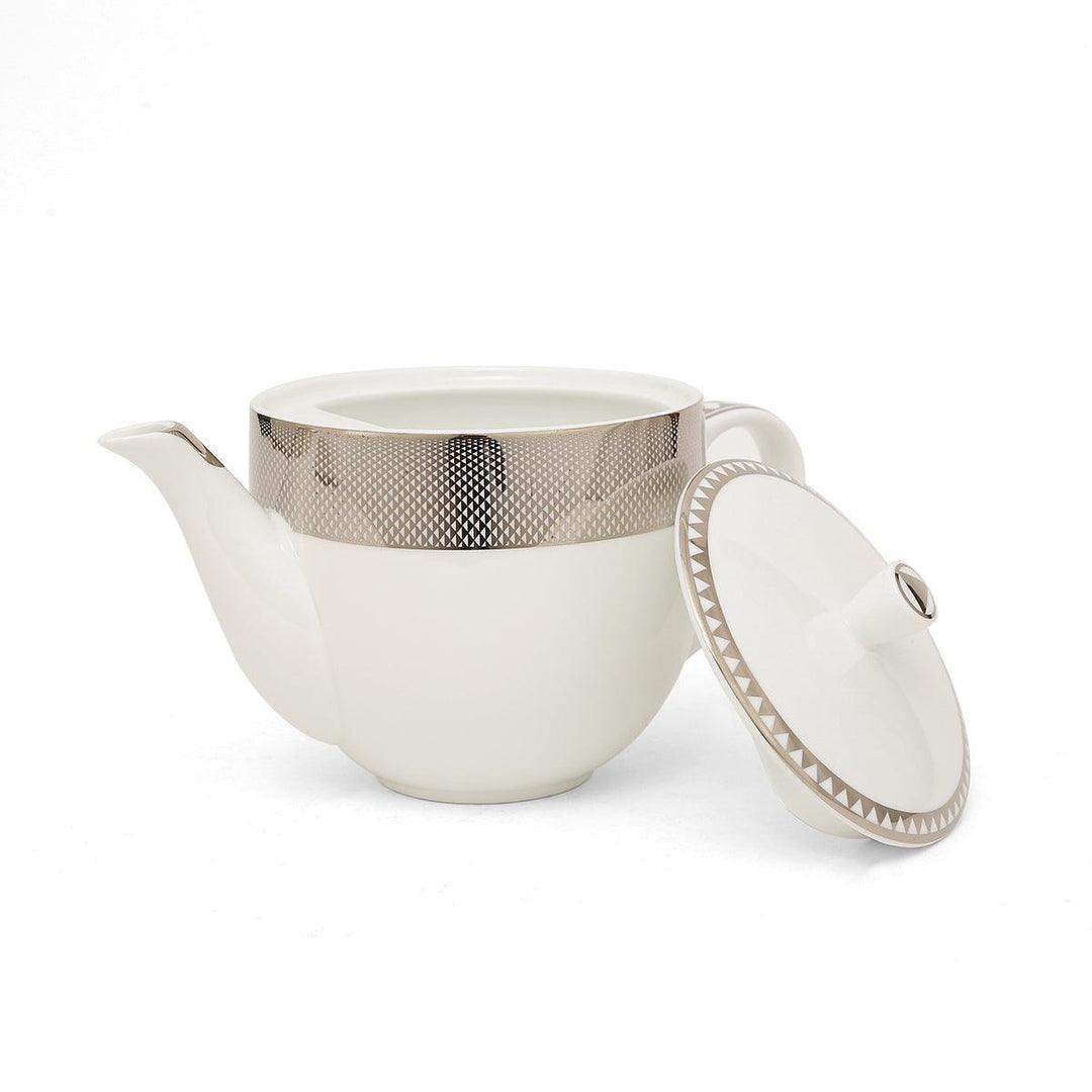 Buy Cups & Mugs - Platina Gold & White Tea Pot | Stylish Kettle For Serving by Home4U on IKIRU online store