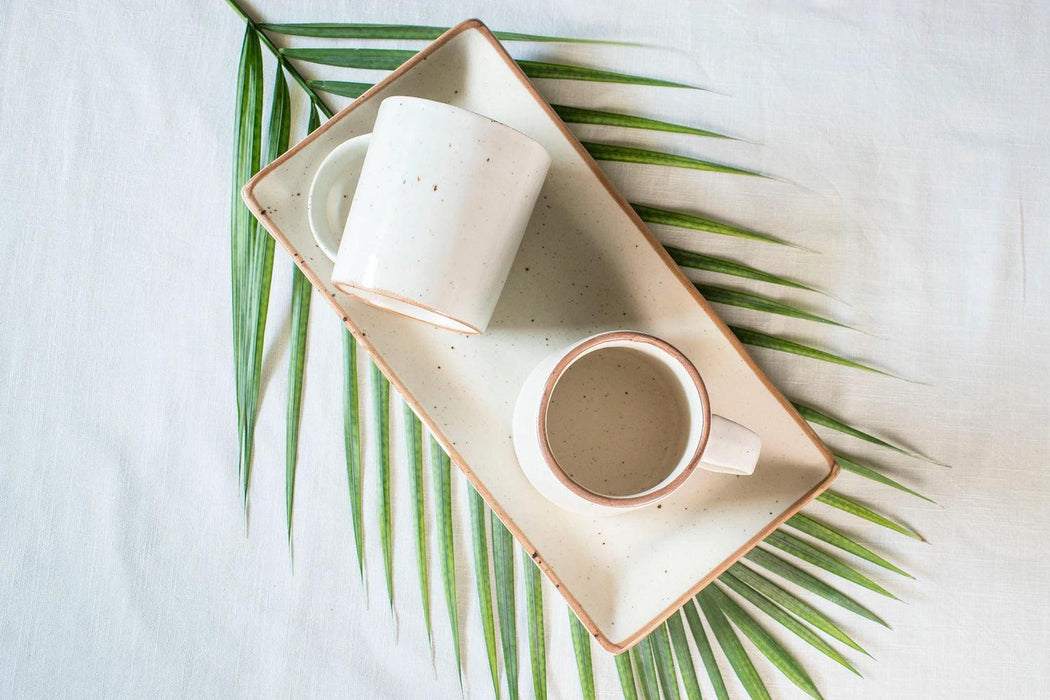 Buy Cups & Mugs - Rann Tea Coffee Cups Set for Dining | Tray & Mug Set by The Table Fable on IKIRU online store