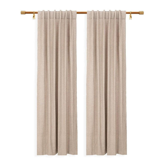 Buy Curtains - Luxury Curtain For Living Room & Bedroom Cotton Beige Color by Home4U on IKIRU online store
