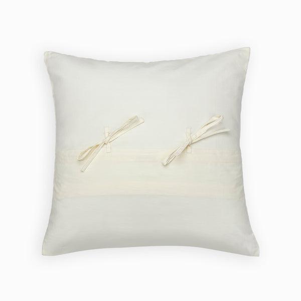 Buy Cushion cover - Cotton Block Printed Cushion Cover For Living Room, White by Houmn on IKIRU online store