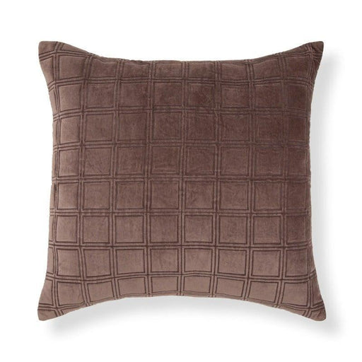 Buy Cushion cover - Cotton Velvet Cushion Cover Brown Color For Bedroom by Home4U on IKIRU online store