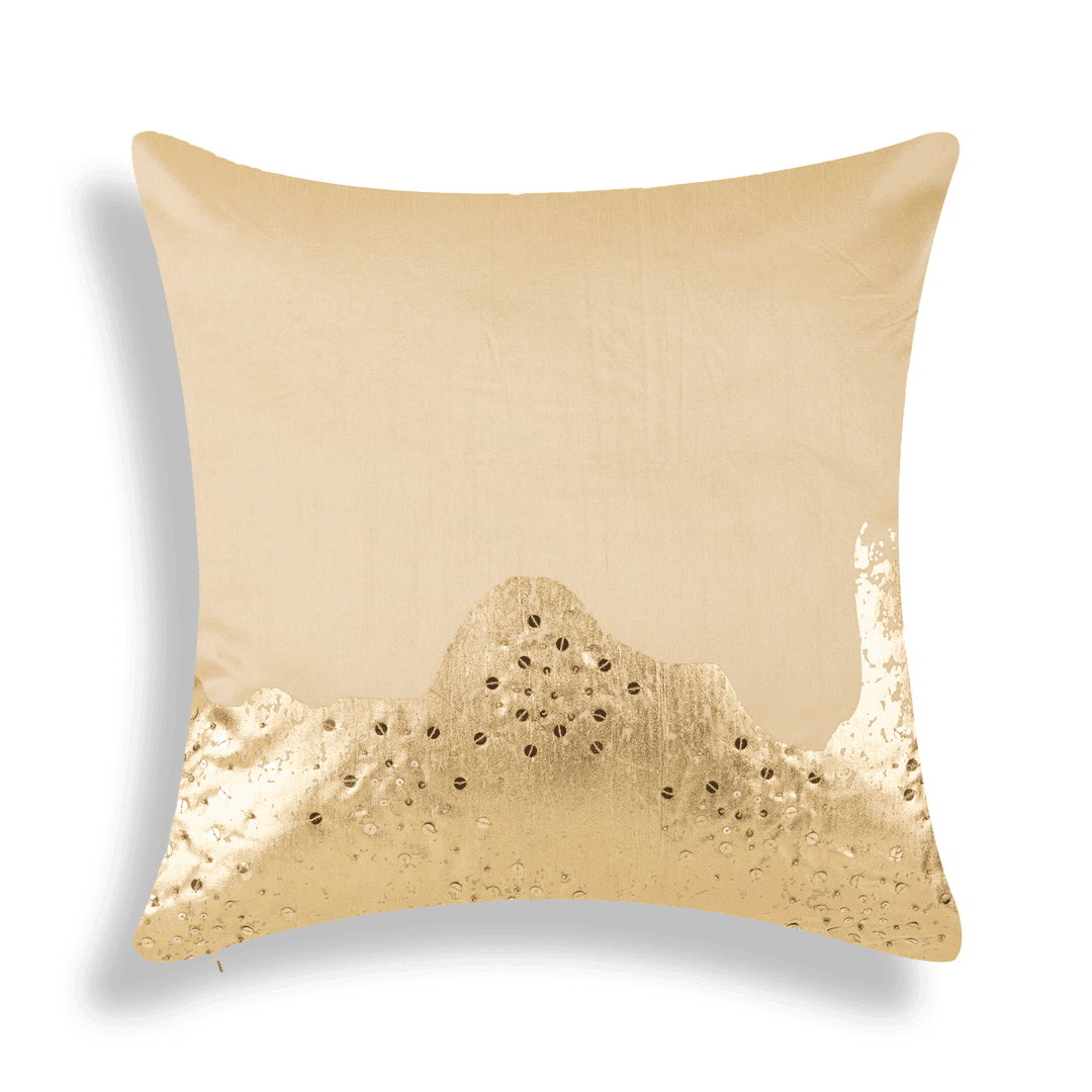 Buy Cushion cover - Golden Finish Decorative Cushion Cover For Modern Home by Home4U on IKIRU online store