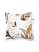 Buy Cushion cover - Leaf Printed Brown Square Cotton Cushion Cover For Sofa & Bedroom by House this on IKIRU online store
