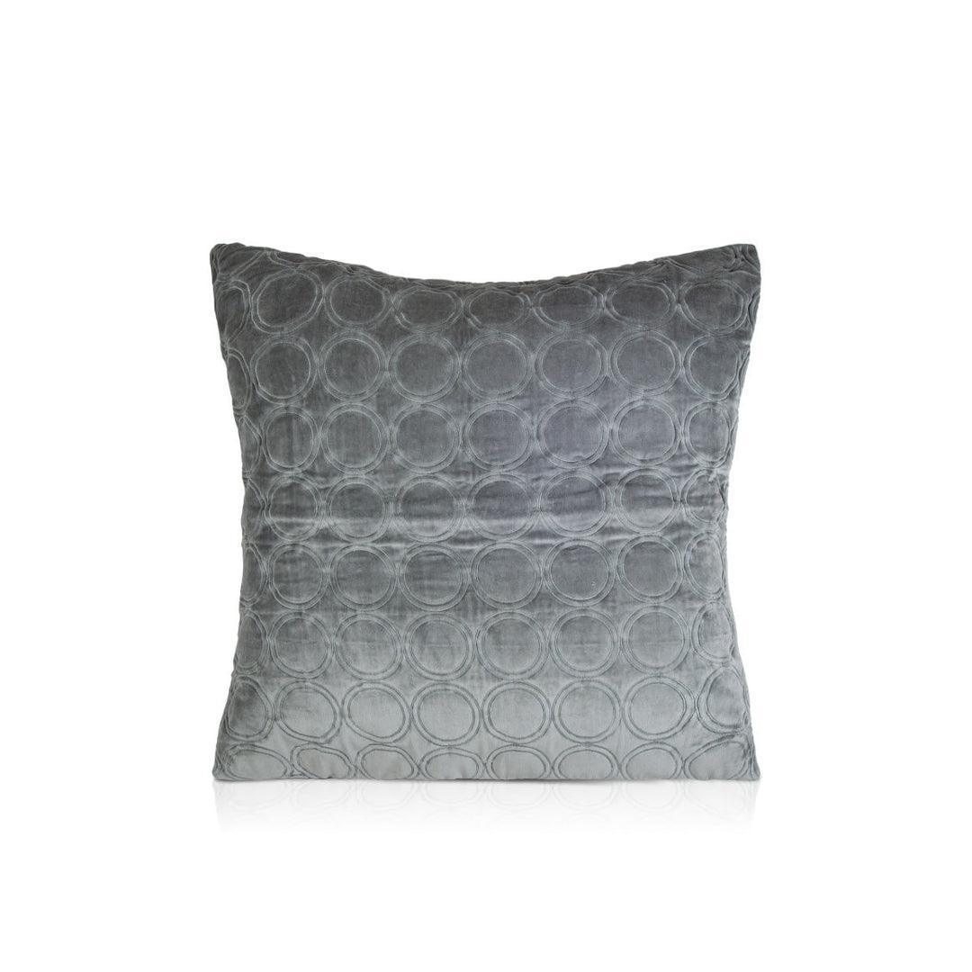 Buy Cushion cover - Meridian Grey Cotton Velvet Cushion Cover For Bed & Sofa by Home4U on IKIRU online store