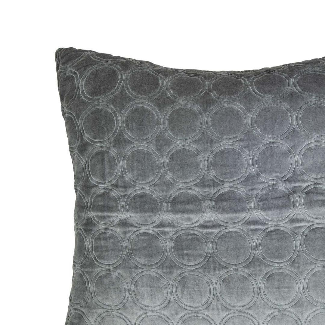 Buy Cushion cover - Meridian Grey Cotton Velvet Cushion Cover For Bed & Sofa by Home4U on IKIRU online store