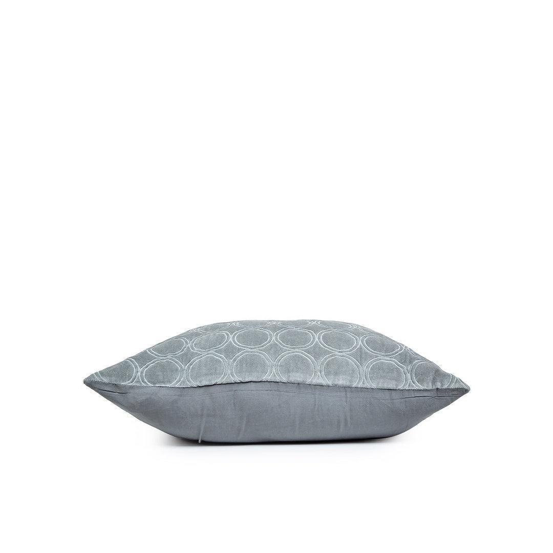 Buy Cushion cover - Meridian Grey Cotton Velvet Cushion Cover For Bed & Sofa by Home4U on IKIRU online store