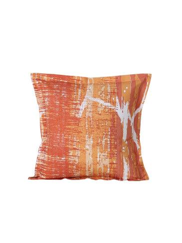 Buy Cushion cover - Printed Sofa Cushion Covers, Square, Red & Orange Color, Cotton Fabric by House this on IKIRU online store