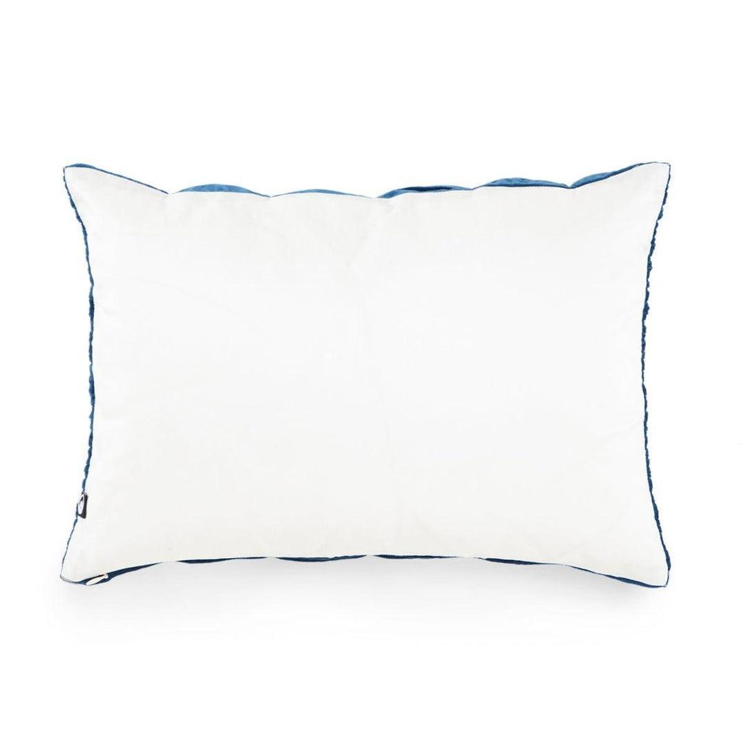 Buy Cushion cover - Siran Velvet Gathered Navy Blue Cushion Cover For Sofa & Bed by Home4U on IKIRU online store