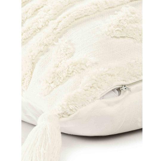 Buy Cushion cover - White Square Cotton Classic Tufted Cotton Cushion Cover For Living Room Bedroom & Home by Sashaa World on IKIRU online store