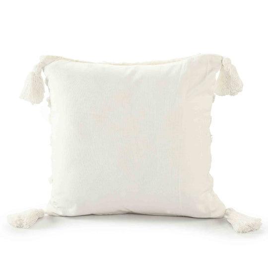 Buy Cushion cover - White Square Cotton Classic Tufted Cotton Cushion Cover For Living Room Bedroom & Home by Sashaa World on IKIRU online store
