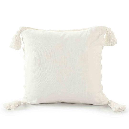 Buy Cushion cover - White Square Cotton Classic Tufted Cotton Cushion Cover For Living Room Bedroom & Home by Sashaa World on IKIRU online store