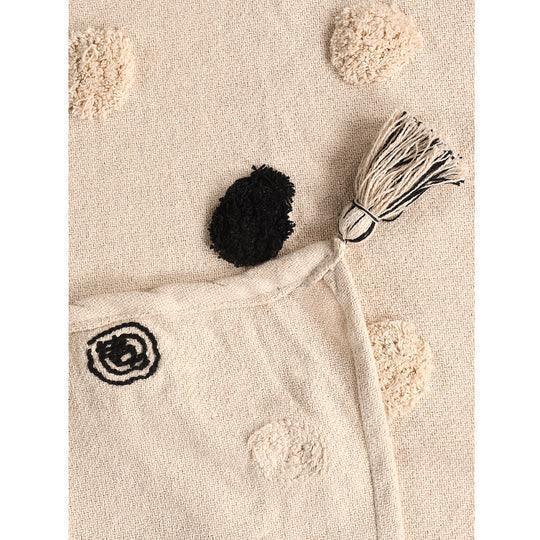 Buy Cushion - Monochromatic Polka Dot Tufted Cushion Throw Set For Living Room & Bedroom by Sashaa World on IKIRU online store