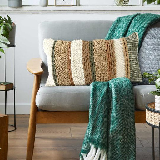 Buy Cushion - Multicolor Rectangular Boho Woven Cushion For Living Room Bedroom & Home by Sashaa World on IKIRU online store