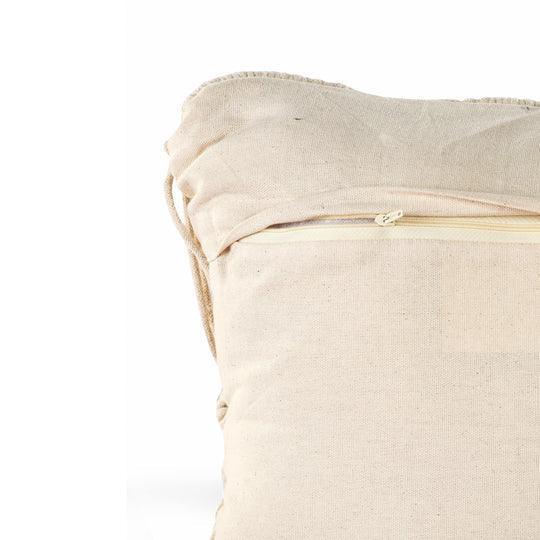 Buy Cushion - White Macrame Decorative Square Cushion with Beads For Living Room Bedroom & Home by Sashaa World on IKIRU online store