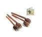 Buy Cutlery - Classy Coconut Shell Spoon & Fork Set Of 2 | Wooden Cutlery For Dining Table & Home by Thenga on IKIRU online store