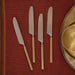 Buy Cutlery - Dariya Brass & Steel Butter Knife Set Of 4 | Table Knives Cutlery For Kitchen & Dining Table by Courtyard on IKIRU online store