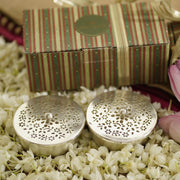 Buy Decor Objects - Silver Handmade Brass Nut Box And Gift Set For Kitchen & Serveware by Courtyard on IKIRU online store