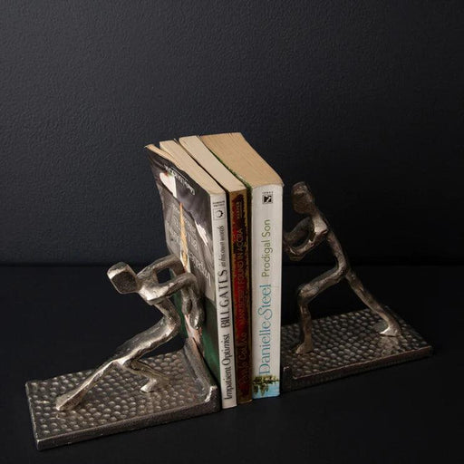 Buy Decor Objects - Unique Human Bookends | Metal Showpiece For Office Study Library by Casa decor on IKIRU online store